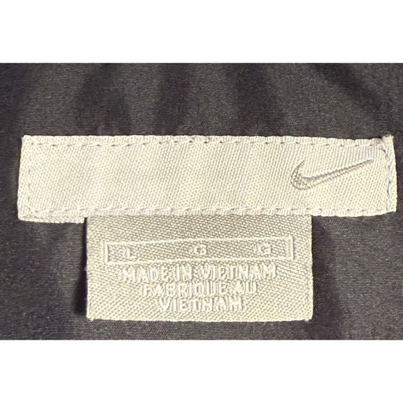 Vintage Nike Jacket Windbreaker Mens L Mesh Lining Black Gray Full Zip Logo - Picture 3 of 8